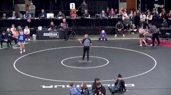 110 lbs 1st Place Match - Annalee Pierson, Sturgis Brown vs Madison Little, Aberdeen Central