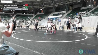 100 lbs Rr Rnd 3 - Emerson Rollings, SE Girls vs Acelynn Hauenstein, Team Tulsa Girls