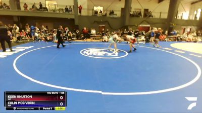 165 lbs Cons. Round 4 - Koen Knutson, WA vs Colin Mcgiverin, WA