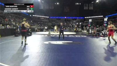 215 lbs Round Of 64 - Wes Burford, Oakdale (SJ) vs Andrew Jarrett, Burlingame (CC)