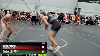 138 lbs Round 5 (8 Team) - Cole Pettet, Team Gotcha vs Ben Fanelli, Gold Medal WC