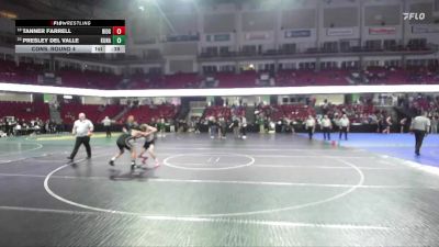 120 lbs Cons. Round 4 - Presley Del Valle, Kuna vs Tanner Farrell, Ridgevue