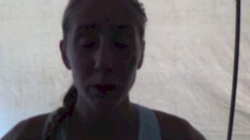 Anna Rohrer after 6th place finish, talks mixing it up with the lead pack as a freshmen