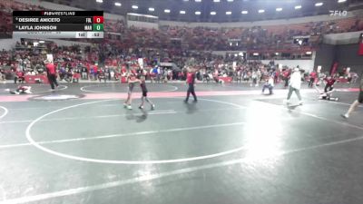 60 lbs Champ. Round 2 - Desiree Aniceto, Fond Du Lac vs Layla Johnson, Marshfield