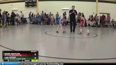 84 lbs Round 1 - Ryder Wintczak, One On One Wrestling Club vs Cain Woods, Midwest Regional Training Center