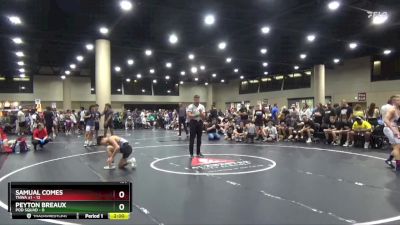 120 lbs Round 2 (4 Team) - Samual Comes, TNWA #1 vs Peyton Breaux, Pod Squad