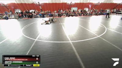 120 lbs Round 1 - Griffin Andersen, Wisconsin vs Cael Reno, River Valley Youth Wrestling Club
