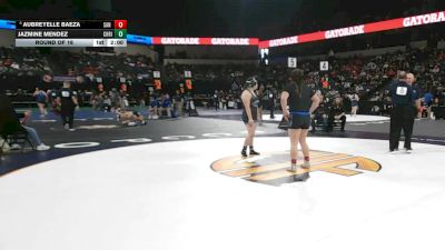 190 lbs Round Of 16 - Aubreyelle Baeza, San Dimas (SS) vs Jazmine Mendez, Christopher (CC)