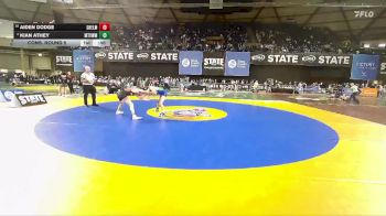 Boys 3A 120 lbs Cons. Round 5 - Kian Athey, Mountain View vs Aiden Dodge, Shelton