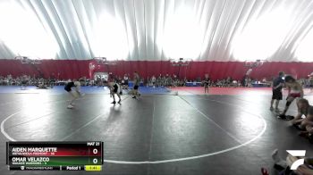 150 lbs Round 4 (16 Team) - Aiden Marquette, Weyauwega-Fremont vs Omar Velazco, Waukee Warriors
