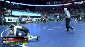 1A-106 lbs Cons. Round 2 - Caleb Wisecup, Ogden vs Kaiden Belinsky, Wapsie Valley