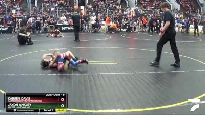 61 lbs Cons. Round 4 - Carsen Davis, Harper Creek Youth Wrestling vs Jaxon Ankley, Lapeer Lightning WC