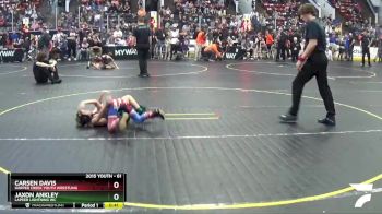 61 lbs Cons. Round 4 - Carsen Davis, Harper Creek Youth Wrestling vs Jaxon Ankley, Lapeer Lightning WC