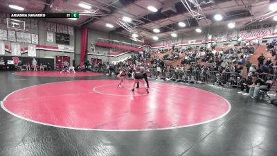 155 lbs Cons. Round 3 - Arianna Navarro, Paloma Valley vs Katherine Perez-Patron, Ayala