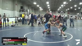 72 lbs Semifinal - Owen Fales, Lakewood WC vs Isaiah Hasseman, Dakota WC