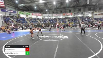 140 lbs Consi Of 16 #2 - Noah Weber, Hayden vs David Washburn, Wellington Eagles