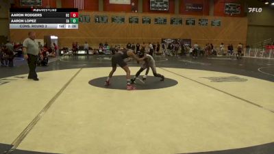 149 lbs Cons. Round 2 - Aaron Rodgers, Bakersfield College vs Aaron Lopez, Santa Ana College