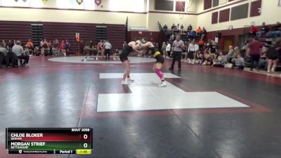 135 lbs Quarterfinal - Morgan Strief, Bettendorf vs Chloe Bloker, Denver