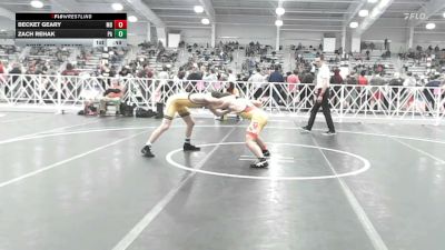 120 lbs Consi Of 32 #2 - Becket Geary, MD vs Zach Rehak, PA