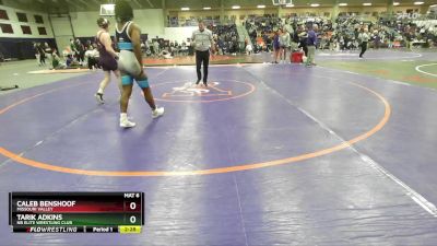 157 lbs Champ. Round 1 - Caleb Benshoof, Missouri Valley vs Tarik Adkins, NB Elite Wrestling Club