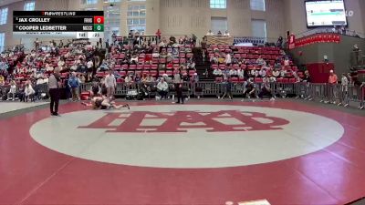 157 lbs 5th Place Match - Cooper Ledbetter, McCallie School vs Jax Crolley, Father Ryan High School