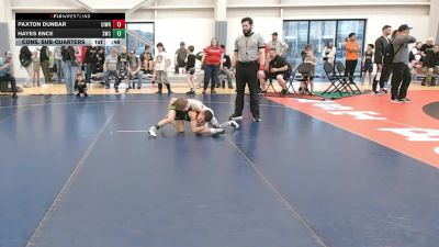53 lbs Cons. Sub-quarters - PAXTON DUNBAR, Uintah Wrestling vs Hayes Ence, Shootbox Wrestling Club