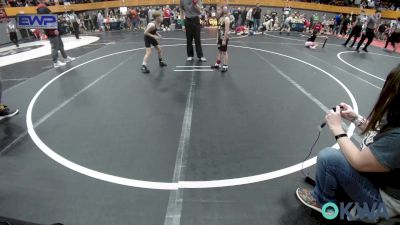 64 lbs Consi Of 8 #1 - James Rumbaugh, Tecumseh Youth Wrestling vs Sam Saunders, Timberwolves