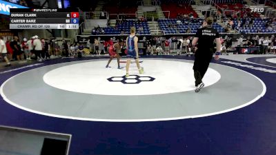 132 lbs Champ. Rd Of 128 - Duran Clark, AL vs Carter Barz, MN