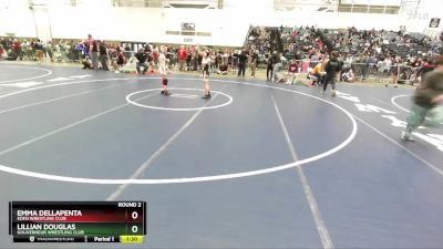 70-74 lbs Round 2 - Lillian Douglas, Gouverneur Wrestling Club vs Emma DellaPenta, Eden Wrestling Club