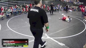 95 lbs Quarterfinals (8 Team) - Bode Bratsburg, Nebraska Black vs Maximus Cantu, Indiana Gold