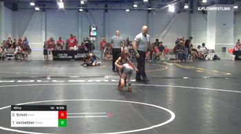 46 lbs Quarterfinal - Campbell Scholl, Nevada Elite vs Teagan Vanbebber, Poway Elite