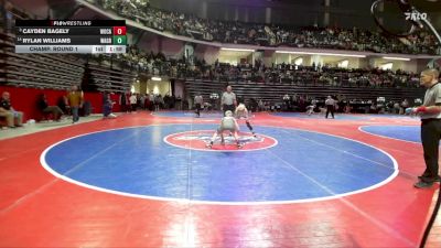106-4A Champ. Round 1 - Cayden Bagely, Woodland, Cartersville vs Rylan Williams, Walnut Grove