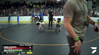 61 lbs Cons. Semi - Asher Johnson, Hudsonville WC vs Benjamon Nilson-King, Roseville Eagles WC