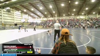 51 lbs Semifinal - Liberty Spencer, Ravage Wrestling Club vs Pepper Probst, Wasatch Wrestling Club