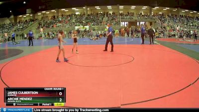 71 lbs Champ. Round 1 - James Culbertson, Glencoe vs Archie Mendez, Nevada Elite