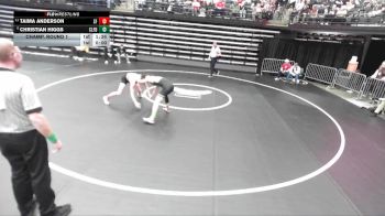 5A 138 lbs Champ. Round 1 - Taima Anderson, Spanish Fork vs Christian Higgs, Clearfield