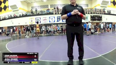 130 lbs Semifinal - John Vaughn, Techie Wrestling Club vs Jezra Graber, M3 Wrestling Academy