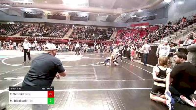 83 lbs Semifinal - Elliott Schmidt, Broken Arrow Wrestling Club vs Maximus Blackwell, Team Tulsa Wrestling Club