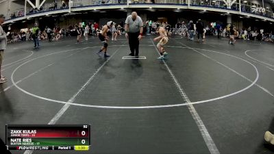 92 lbs Round 3 (4 Team) - Zakk Kulas, Junior Terps vs Nate Ries, Buxton Squeeze
