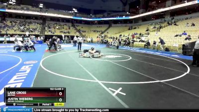 132 Class 3 lbs Cons. Round 3 - Lane Cross, Belton vs Justin Wieberg, Helias Catholic