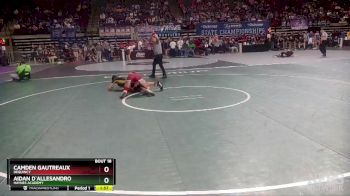 D 3 138 lbs Champ. Round 1 - Camden Gautreaux, DeQuincy vs Aidan D`Allesandro, Haynes Academy