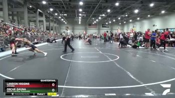 95 lbs Quarterfinal - Oscar Gauna, South Central Punishers vs Landon Higgins, Jayhawk