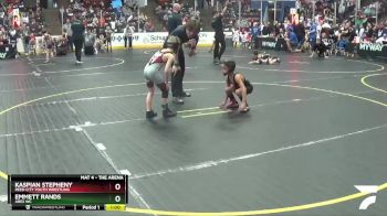 49 lbs Quarterfinal - Emmett Rands, Ares WC vs Kaspian Stepheny, Reed City Youth Wrestling