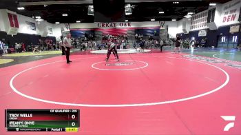 215 lbs Cons. Round 4 - Ifeanyi Onye, Murrieta Mesa vs Troy Wells, Crespi