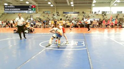 120 lbs Rr Rnd 1 - MJ Rundell, Illinois Menace - HSB vs Evan Schomburg, TDWC Maniacs Grey - HSB
