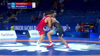 67 kg Quarterfinal - Sahak Hovhannisyan, ARM vs Aaron Bellscheidt, GER