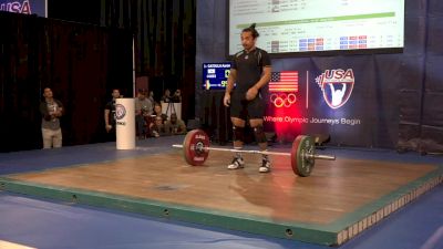 American Open M 77kg F Session Snatch