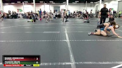 130 lbs Round 5 (8 Team) - Shawn Verdecchio, PA Alliance vs Madison Helms, Black Fox Wrestling