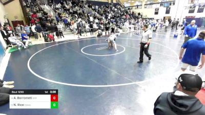 121 lbs Consi Of 8 #2 - Anthony Borrometi, St. Peter's Prep vs Nolan Rice, Connellsville