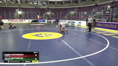 118 lbs Cons. Round 2 - Caden MacPherson, Sidney HS vs Oscar Brotherton, Dryden Sr HS